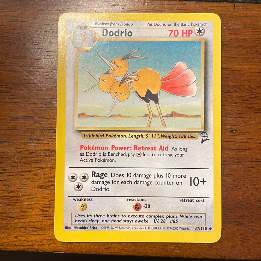 Dodrio Series 2 Vintage Pokémon Card